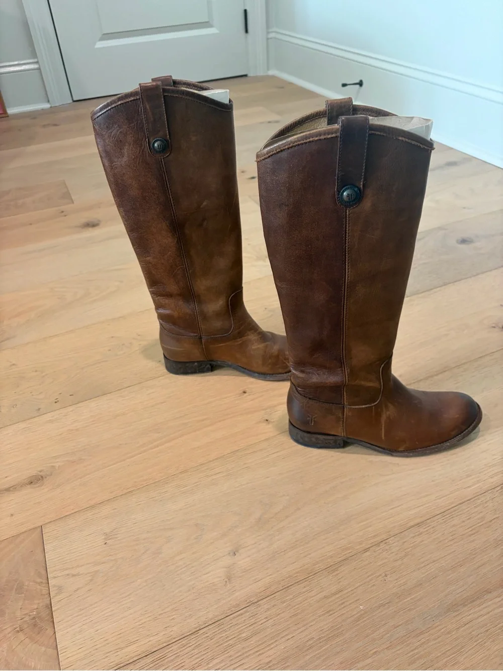 Frye Brown Over-the-Knee Leather Riding Boots